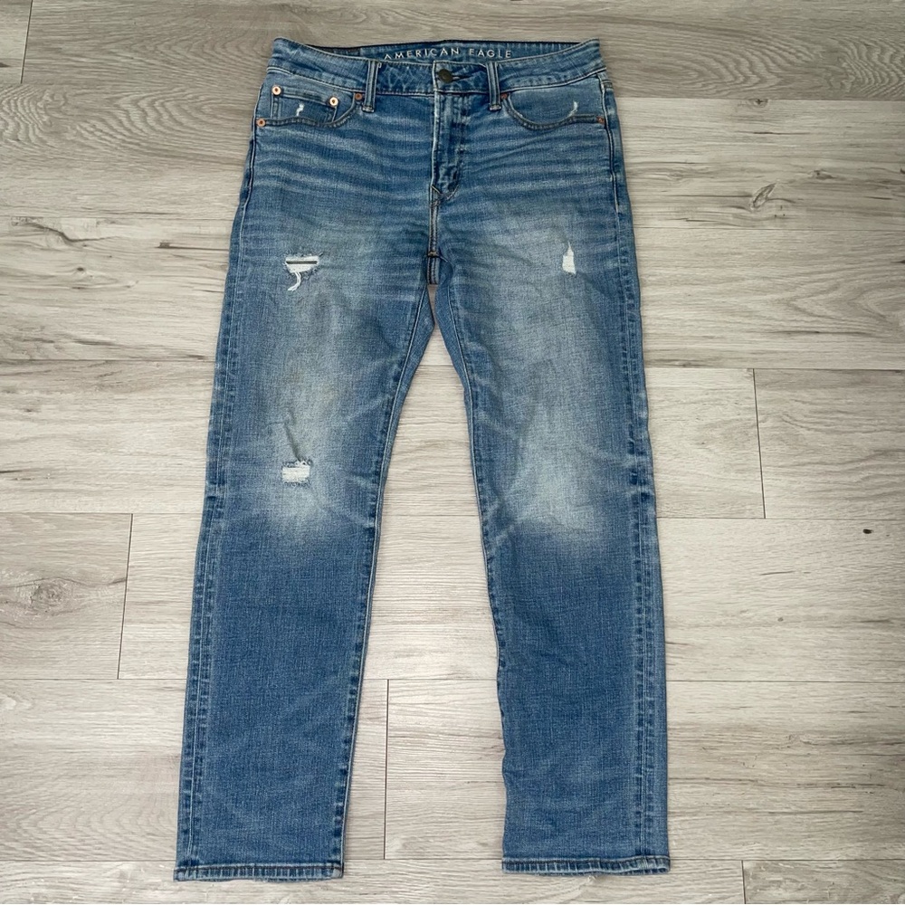 American Eagle Air flex+ Slim Straight Jeans 32x30 Casual Denim Western
